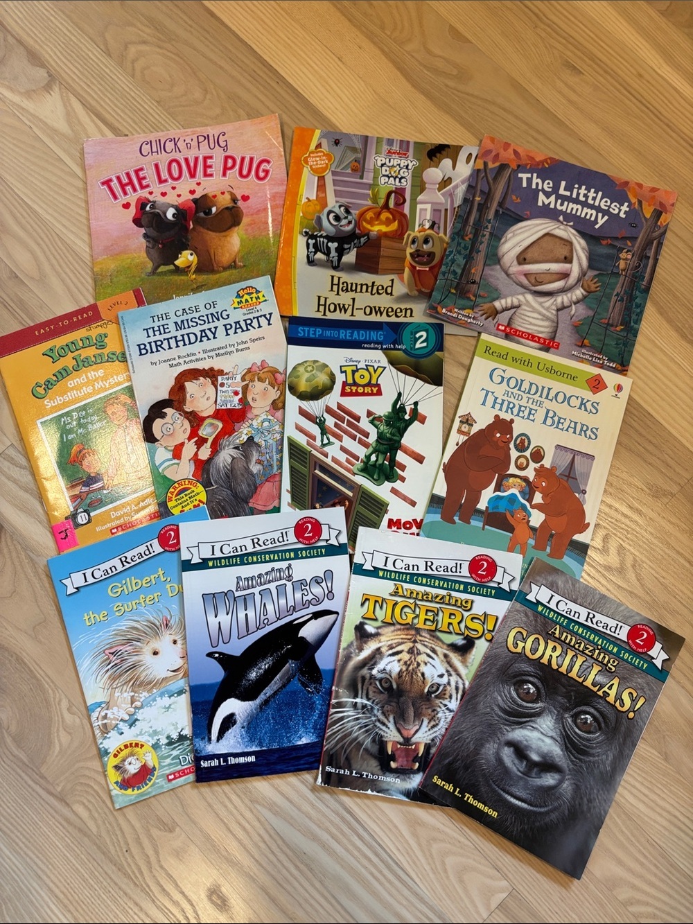 Assorted of 11 Kids Picture Books Collection, I Can Read Level 2 - Colorful Mix